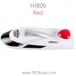 Hong Xun Jie HJ806 RC Boat Parts Upper Cover Assembly Red