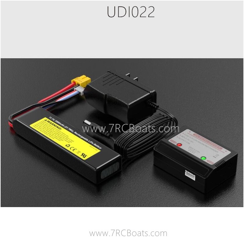 UDIRC UDI022 RC Boat Parts 11.1V 2500mAh lipo battery and Charger set UDIRC UDI022 RC Boat Parts 11.1V 2500mAh lipo battery and Charger set