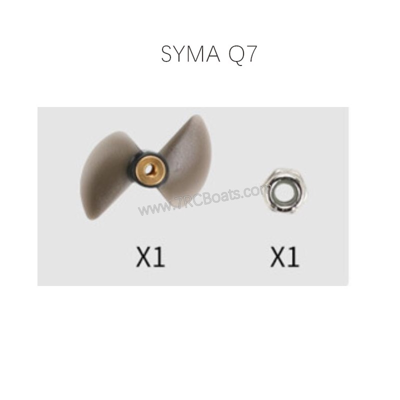 SYMA Q7 Knight RC Boat Parts Propeller and Screw Nut SYMA Q7 Knight RC Boat Parts Propeller and Screw Nut