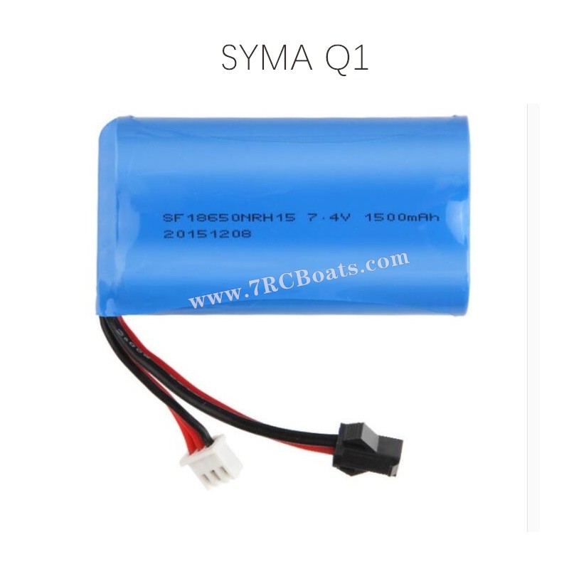 SYMA Q1 Pioneer RC Boat Battery 7.4V 1500mAh SYMA Q1 Pioneer RC Boat Battery 7.4V 1500mAh
