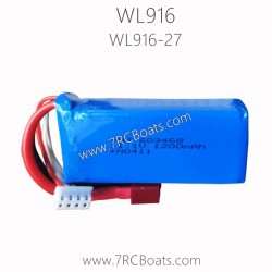 WLTOYS XK WL916 Boat Parts Battery 11.1V 1200mAh WL916-27