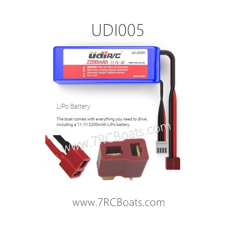 UDI005 RC Boat Original Battery 11.1V 2200mah