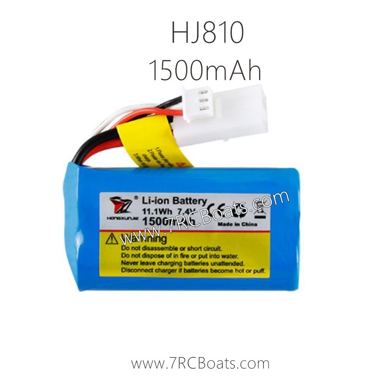 HXJ HJ810 RC Boat Parts B001 Battery 7.4V Li-ion 1500mAh HXJ HJ810 RC Boat Parts B001 Battery 7.4V Li-ion 1500mAh