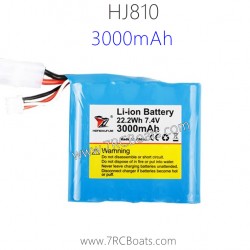 HXJ HJ810 RC Boat Parts B001 7.4V 3000mAh Li-ion Battery