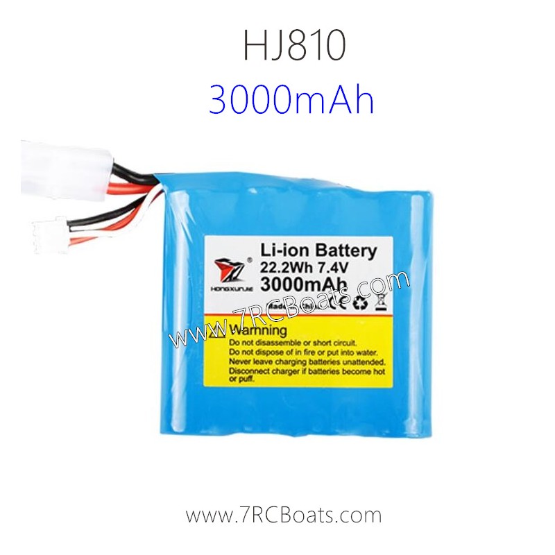 HXJ HJ810 RC Boat Parts B001 7.4V 3000mAh Li-ion Battery HXJ HJ810 RC Boat Parts B001 7.4V 3000mAh Li-ion Battery