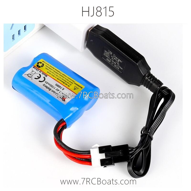 HongXunJie HXJ R/C HJ815 Speed Boat Parts Battery and Charger HongXunJie HXJ R/C HJ815 Speed Boat Parts Battery and Charger