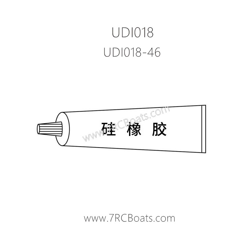 UDIRC UDI018 2.4G Brushless Boat Parts UDI018-46 Silicone Rubber UDIRC UDI018 2.4G Brushless Boat Parts UDI018-46 Silicone Rubber