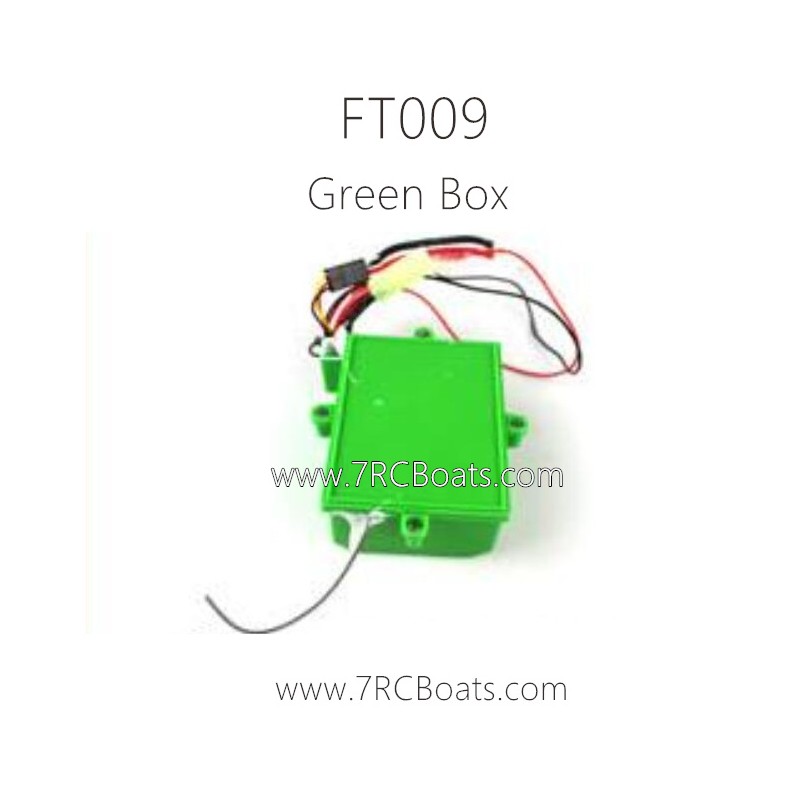 FEILUN FT009 Boat Parts Receiver Box Green FEILUN FT009 Boat Parts Receiver Box Green