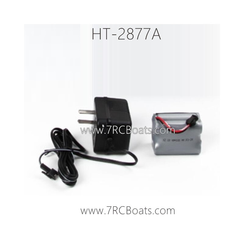 HENG TAI HT-2877A RC Boat Parts Charger and Battery HENG TAI HT-2877A RC Boat Parts Charger and Battery